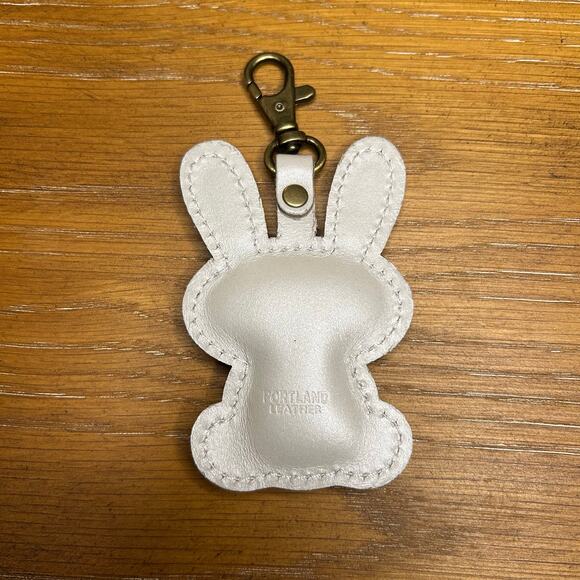 Portland Leather Bunny Charm PLG Woodland Bunnies Bag Charm Keychain Tassel - Picture 3 of 4